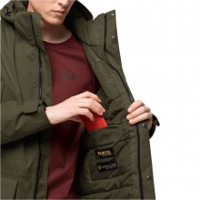 Jack Wolfskin Parka Fierce Wind (wodoodporny i wiatroszczelny, z materiałów z recyklingu) zielony męski